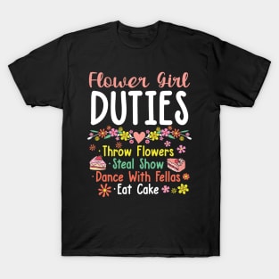 Flower Girl Duties T-Shirt